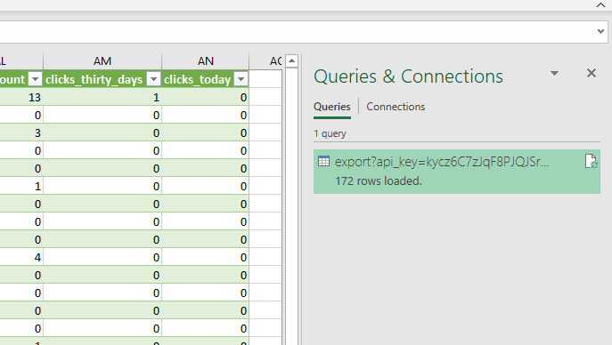 Go to Queries and connection pane on right side