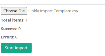 Now click Start Import to import links.