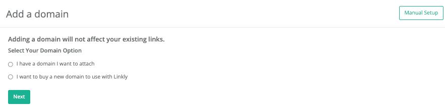 Domain zu Linkly hinzufügen