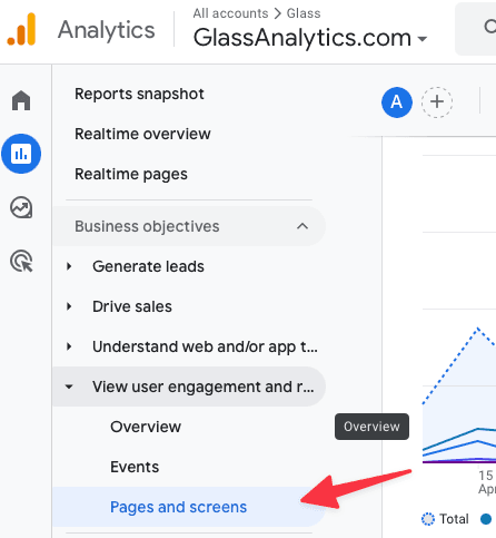 Check GA4 for page view data.