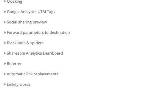 Click **Forward parameters to destination**.