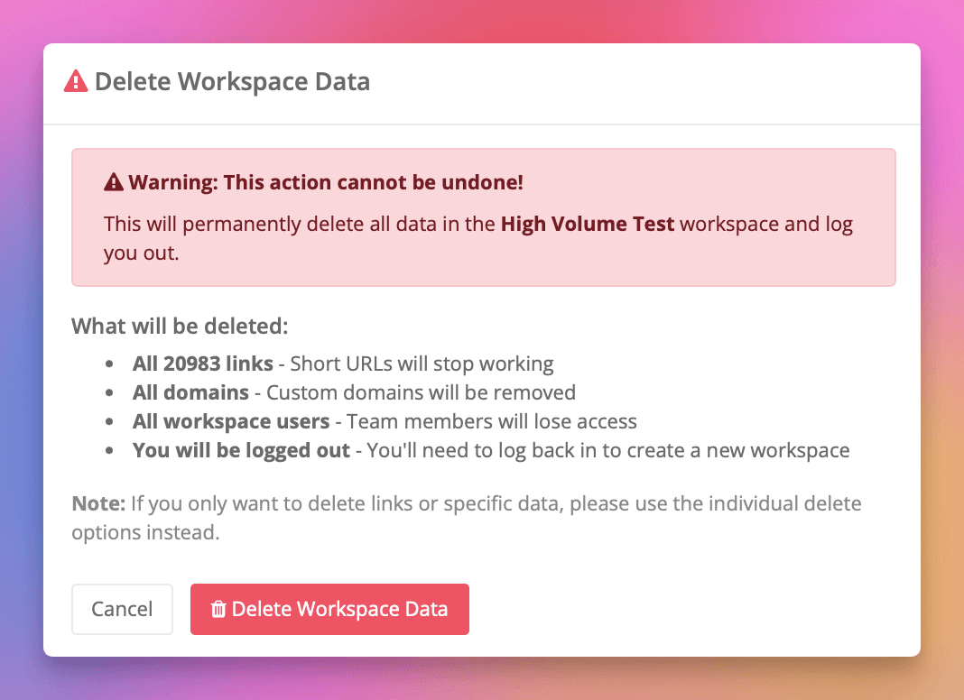 Inicie o Processo de Exclusão
