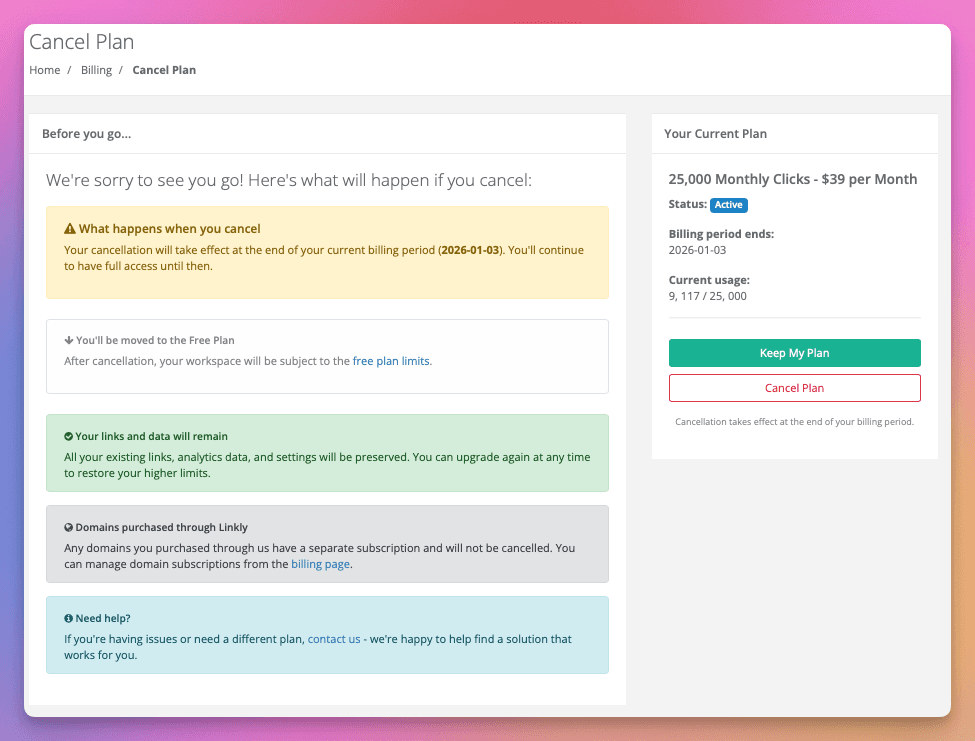 Confirmez votre annulation