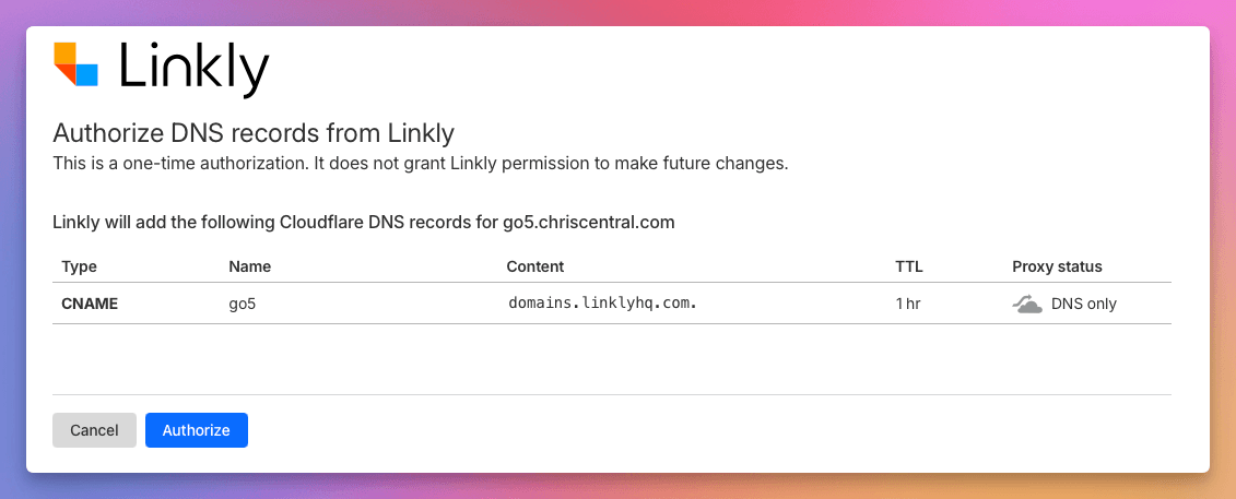 Automatic DNS Setup with Domain Connect