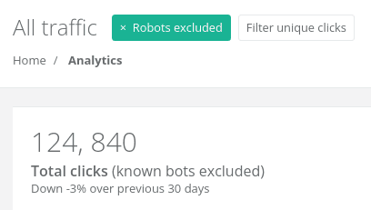 Cliquez sur le bouton **Filtrer les robots** en haut de la page.