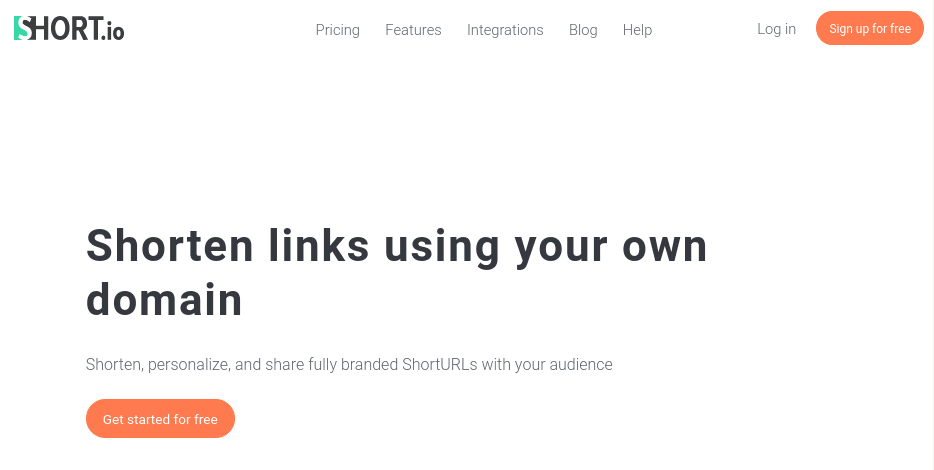 Short.cm's pitch is simple, and the service is cheap. A no-frills service but with some unique features such as Segment integration.