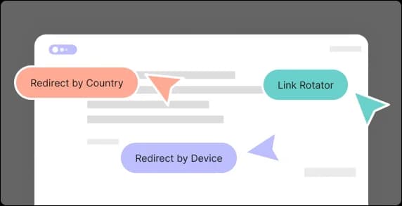 Smart redirect rules routing visitors by country and device type