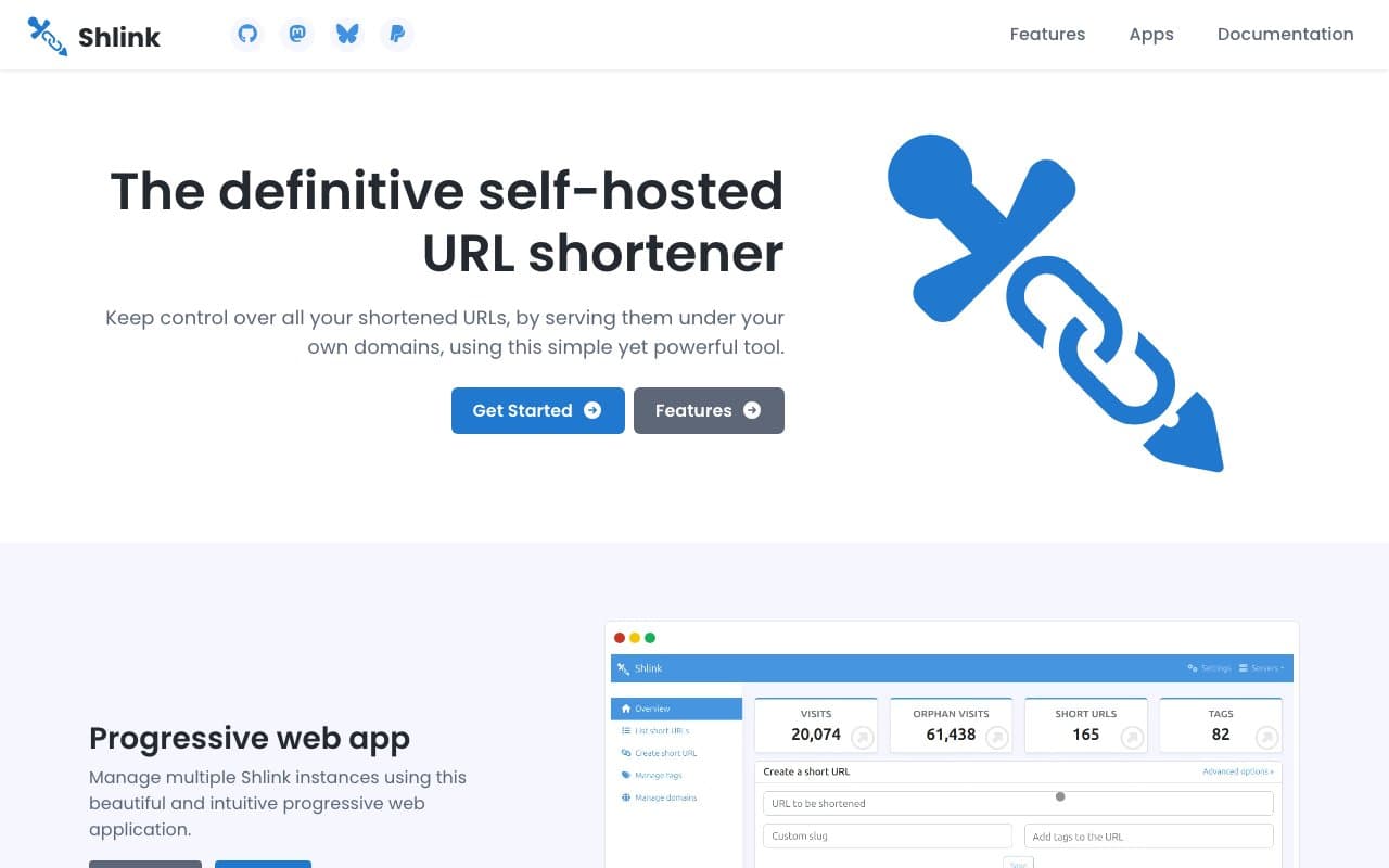 Screenshot of 15. Shlink