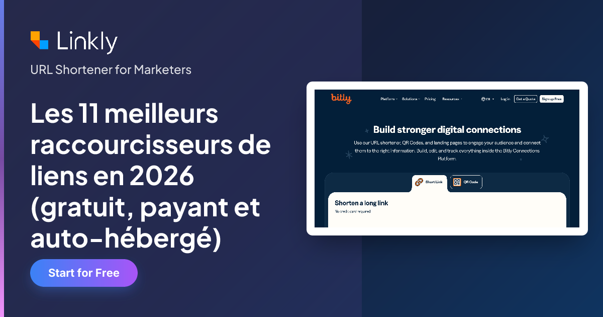 Les 11 meilleurs raccourcisseurs de liens en 2026 (gratuit, payant et ...
