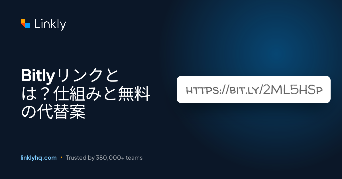 Bitlyリンクとは？仕組みと無料の代替案 — Linkly