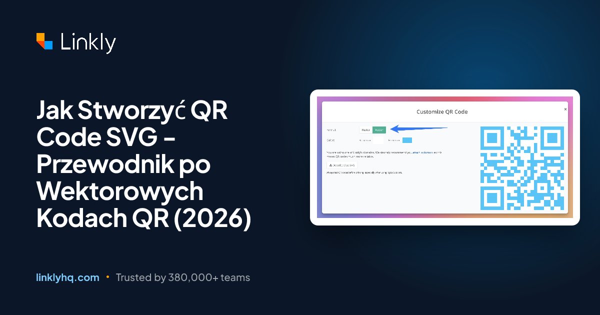 Jak Stworzyć QR Code SVG - Przewodnik po Wektorowych Kodach QR (2026 ...