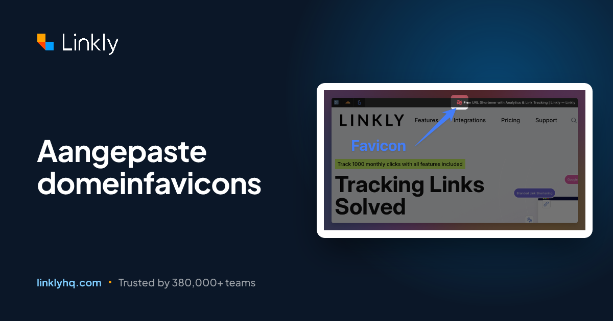 Aangepaste domeinfavicons — Linkly