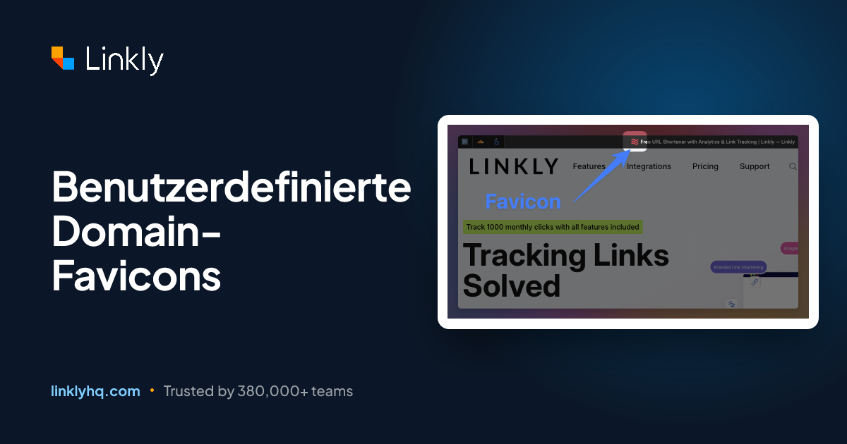 Benutzerdefinierte Domain-Favicons — Linkly
