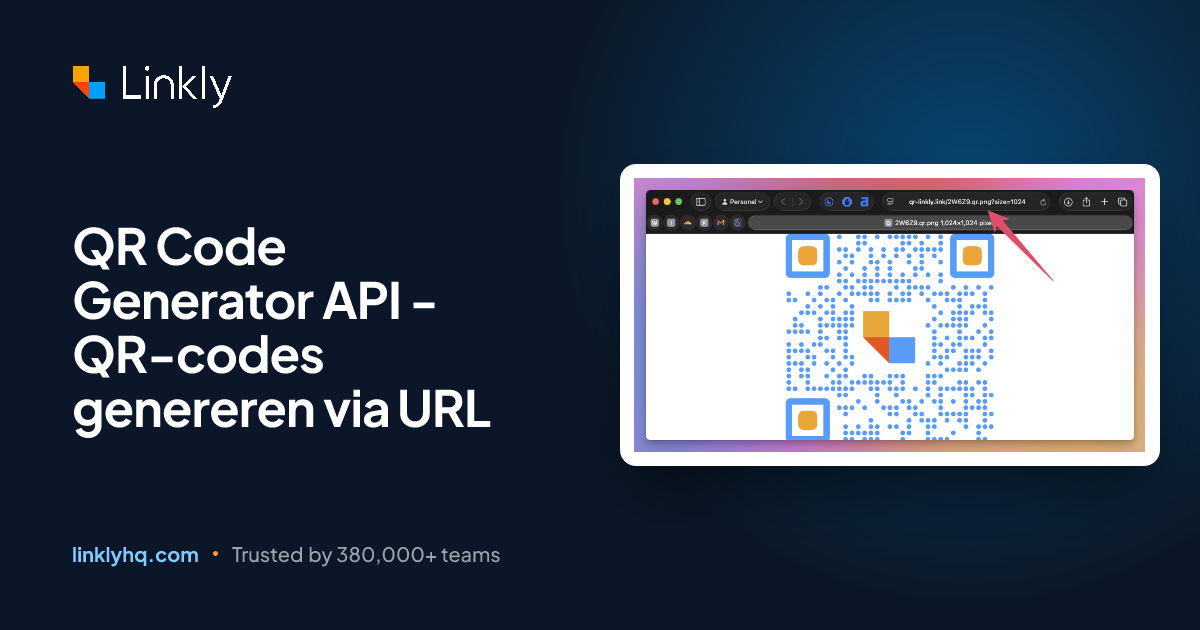 QR Code Generator API - QR-codes genereren via URL — Linkly