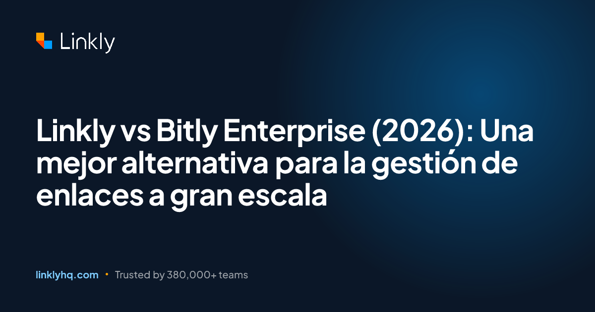 Linkly vs Bitly Enterprise (2026): Una mejor alternativa para la ...
