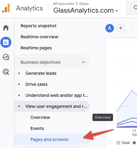 Check GA4 for page view data.
