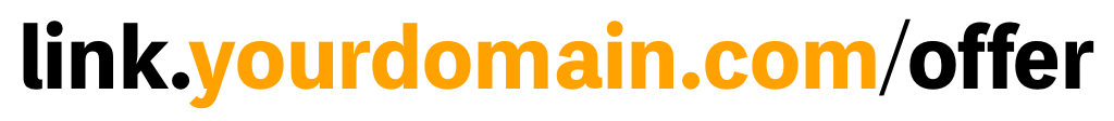 Using a custom domain allows you to use vanity URLs and have your own-brand custom URL shortener. Click-through rates are higher for branded links.