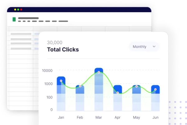 Beautiful, Visual, Shareable Click Tracking Reports, fully Integrated with Google Sheets